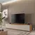 (Classe A) Rack Para TV até 60 Polegadas 180cm 2 Portas 1 Gaveta Eros Cedro/Off White