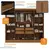 (Classe C) Closet Casal 100% MDF 4 Gavetas Jatobá Yescasa Cinamomo
