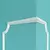 (Classe C) Canto Decorativo Para Boiserie Bw11 em Poliestireno 4 Unidades Branco