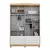 (Classe A) Guarda-roupa de Bebê 156,80cm 4 Portas e 4 Gavetas 100% Mdf Maya Clássico Espresso Móveis Branco Brilho/Amênd - Casa Saldão
