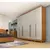 (Classe A) Guarda-Roupa Casal com pés 6 Portas 8 Gavetas 270cm Sevilla Cinamomo/Off White
