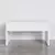 (Classe A) Mesa de Escritório em Tamburato Acabamento em BP 135cm Ficus Branco - Casa Saldão
