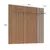 (Classe A) Painel para Tv 65 Polegadas 153cm Galla Mel/Fendi - Casa Saldão