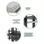 (Classe A) Conjunto Closet Guarda Roupa 5 Prat. 3 Gav. 1 Cab 2100x2200x445 Mm Grafite