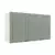 (Classe A) Armário Aéreo 3 Portas 120cm Arizona Branco/Menta