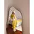 (Classe A) Espelho Grande Orgânico Retrô Corpo Inteiro 170x70cm Borda em Couro Preto - comprar online