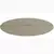(Classe A) Tampo para Mesa de Jantar Redondo 120cm de Madeira com Vidro Off White - comprar online
