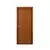 (Classe A) Kit Porta de Madeira Lisa 215x84cm com Batente de MDF Ultra 10cm Melamínica MGM Mogno - loja online