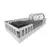 (Classe C) Cama Infantil Montessoriana Solteiro Cori Yescasa Branco/Cinza Cristal - loja online