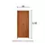 (Classe A) Kit Porta de Madeira Camarão 210x82cm Batente 11cm Rodam Imbuia na internet