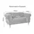 (Classe A) Namoradeira Chest 2 Lugares Elisabeth Courano 150cm Preto na internet