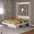 (Classe A) Cama Articulada de Casal com 2 Nichos CM8016 Branco