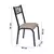 (Classe A) Conjunto Jade Flex 1,36m Tampo Laminado com 6 Cadeiras Preto Fosco/Bege/Carvalho - loja online