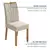(Classe A) Conjunto 6 Cadeiras Estofadas Apogeu Amêndoa Clean/Linho Rinzai Bege - comprar online