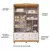 Imagem do (Classe A) Guarda-roupa de Bebê 156,80cm 4 Portas e 4 Gavetas 100% Mdf Maya Clássico Espresso Móveis Branco Brilho/Amênd
