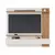 (Classe A) Painel para Tv até 70 Polegadas 3 Portas Basculantes 2 Prateleiras Juriti Off White Matte/Freijó