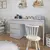 (Classe A) Escrivaninha 5 Gavetas 100% MDF Berlim Yescasa Off White na internet