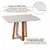 Imagem do (Classe A) Mesa 4 Lugares de Madeira Maciça Viena Authentic Espresso Móveis Marrom/Off White