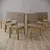 (Classe A) Kit com 6 Cadeiras de Jantar - Milla Cinza/Marrom