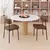 (Classe A) Kit 2 Cadeiras para Sala de Jantar Mona Yescasa Preto/Whisky