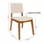 (Classe A) Kit 4 Cadeiras Estofadas Miriti Cabecasa madeiramadeira Caramelo/Creme - comprar online