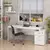 (Classe A) Mesa de Escritório Pedestal 3 Gavetas 190x70cm Branco