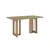 (Classe A) Mesa Yara para 6 Lugares Tampo de 160cm Canto Arredondado com Vidro Nature - comprar online
