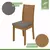 (Classe A) Conjunto Mesa 180x90cm Tampo MDP 6 Cadeiras Athenas Amêndoa Clean/Suede Animale Bege - Casa Saldão