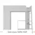 Imagem do (Classe A) Cama Alta Infantil com Guarda-roupa Mezzo branco