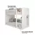 (Classe A) Beliche Infantil Montessoriano Fantasia com 1 Prateleira MDF Branco - comprar online