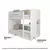 (Classe A) Beliche Infantil Montessoriano Fantasia com 1 Prateleira MDF Branco - Casa Saldão