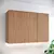 (Classe A) Armário Aéreo 3 Portas 120cm Yasmin Espresso Móveis Nature