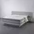 (Classe A) Colchão Queen CabeCasa MadeiraMadeira Molas Ensacadas Luna Extra Firm 158x198x31 Cinza/Branco