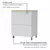 (Classe A) Balcão 1 Porta Basculante 1 Gaveta 70Cm 100% Mdf Rainha Branco/Nature - loja online