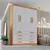 (Classe A) Guarda Roupa Solteiro MDF 4 Portas 8 Gavetas Marselha Plus Cinamomo/Off White
