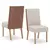(Classe A) Conjunto Sala de Jantar Tampo Mdf/Vidro 8 Cadeiras Geovana Nature/Off White/Courano/Linho