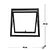 (Classe A) Vitro Maxim Ar de Alumínio 60 X 60 Linha Veneza Preto - comprar online