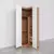 Imagem do (Classe A) Guarda Roupa de Canto Reto Modular com 3 Prateleiras 2 Gavetas Hera CabeCasa MadeiraMadeira Louro/Branco Gead
