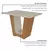 (Classe A) Mesa de Jantar 120x80cm Tampo MDF Apogeu Amêndoa Clean/Off White - comprar online