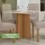 (Classe A) Mesa de Jantar Quadrada 4 Lugares Tampo MDF Celebrare Amêndoa Clean/Off White