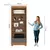 (Classe A) Guarda-roupa 2 Portas 1 Gaveta Smart Plus Espresso Móveis Cinamomo/Chumbo na internet