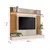 (Classe A) Painel para TV Até 75 Polegadas com LED 100% MDF Supreme Off White/Carvalho Ouro na internet