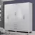 (Classe A) Guarda Roupa Casal 6 Portas 3 Gavetas Toledo Espresso Móveis Branco