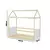 (Classe C) Cama Montessoriano Reversível Casinha Garden Branco/Natural na internet