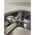 (Classe A) Pia Para Cozinha em Mármore Sintético com Cuba em Aço Inox 140cmx55cm  Travertino - Casa Saldão