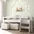 (Classe A) Cama Solteiro Infantil com Escada e 2 Baús Serena Yescasa Branco Perfect Wood