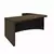 (Classe A) Mesa para Escritório Diretor em L Tamburato e Elegante Charuto/Preto