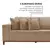(Classe A) Sofá Grécia 4 lugares com Chaise Linho 2,70M Bege - comprar online