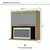 (Classe A) Armário Aéreo 1 Porta Marquesa 100% Mdf Nature/Verde - comprar online