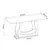 (Classe A) Conjunto Sala de Jantar Mesa Inovare 120x80cm Tampo Vidro/MDP com 4 Cadeiras Venus Linho Mel/Off White na internet